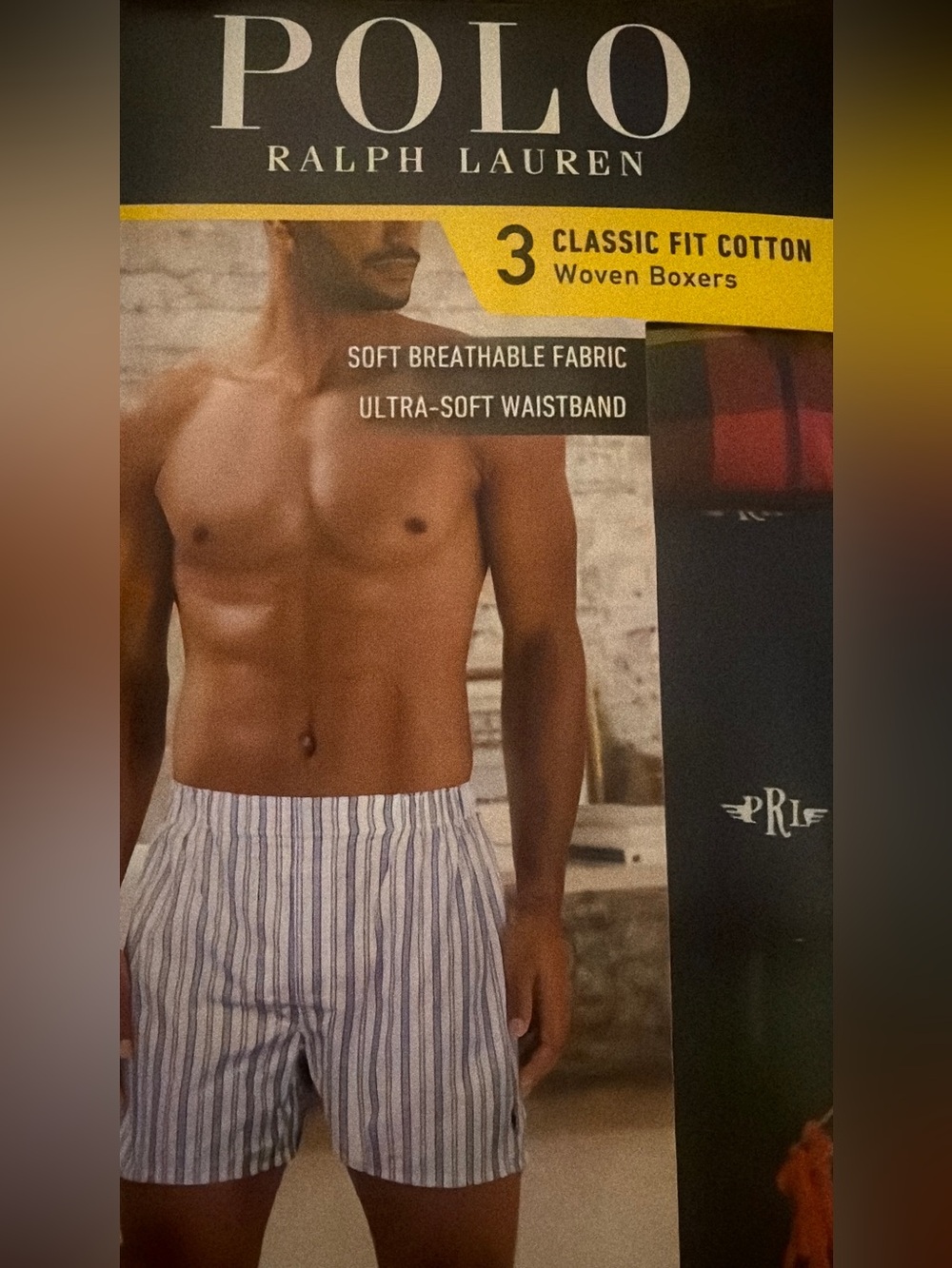 Polo by Ralph Lauren Men's Cotton Woven Boxers - Red plaids Blues M-NWT